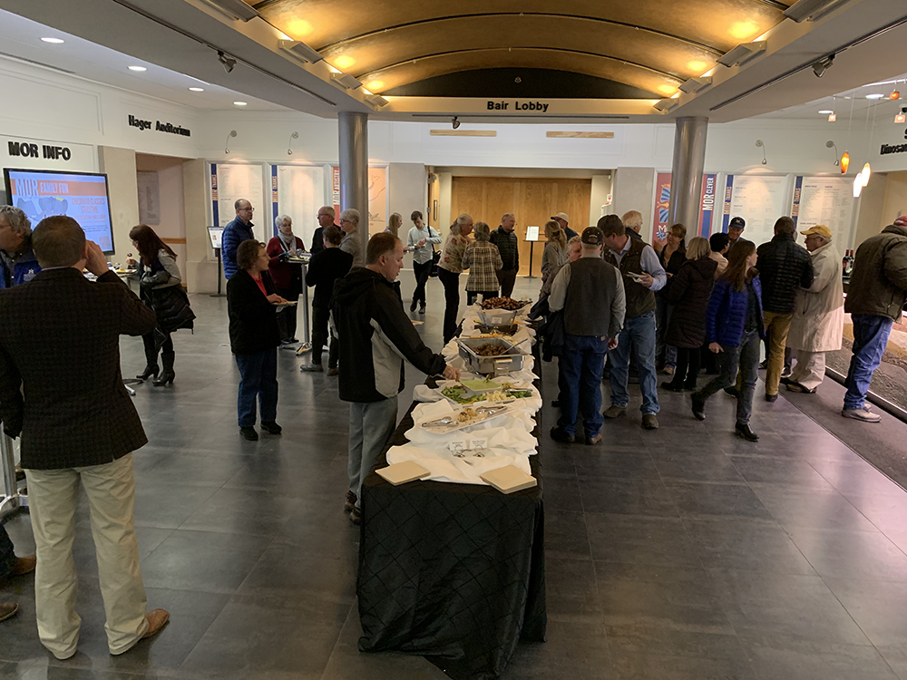 Reception before College of Agriculture Dean, Dr. Sreekala Bajwa, speaks at the Bair Ranch Foundation Seminar Series