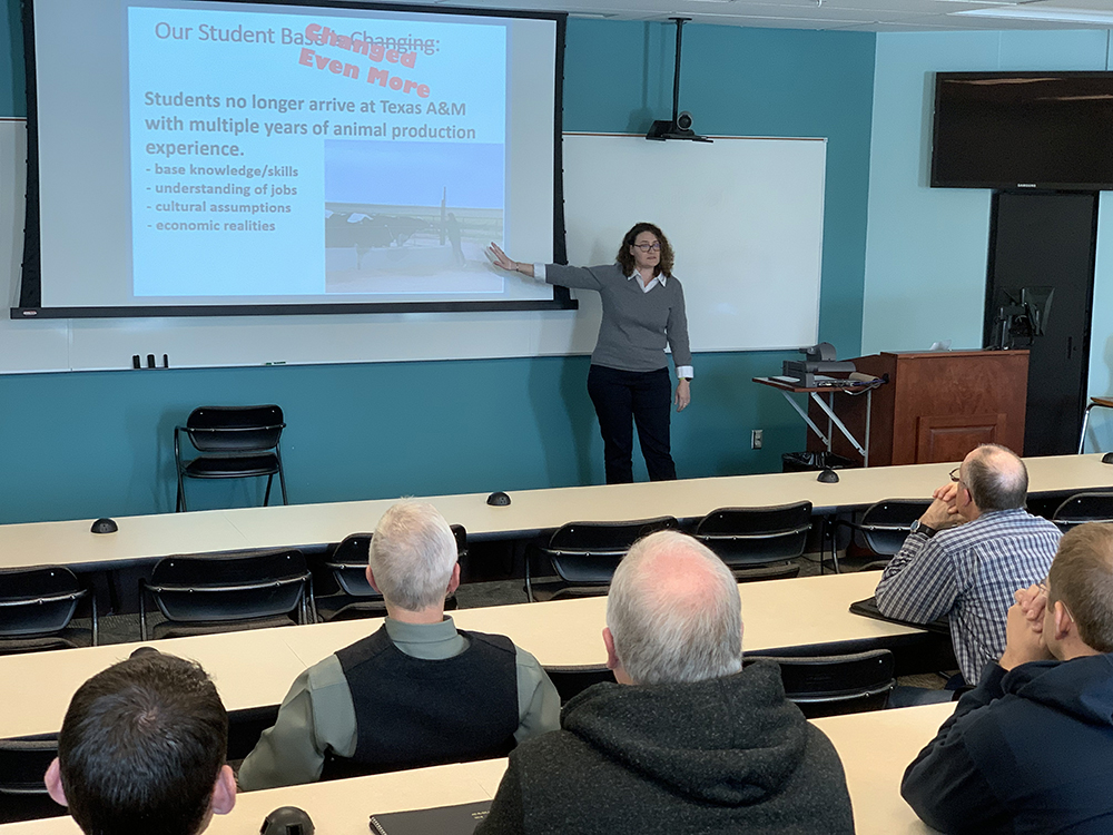 Dr. Katie Dunlap speaking as part of the Bair Ranch Foundation Seminar Series