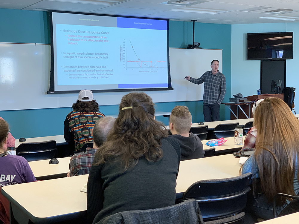 Dr. Ryan Thum speaking as part of the Bair Ranch Foundation Seminar Series