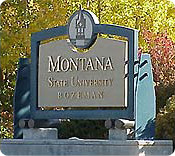 MSU sign on campus, 2003