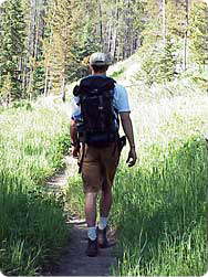 Hiking in Spanisk Peak Wildness near Bozeman, MT.
