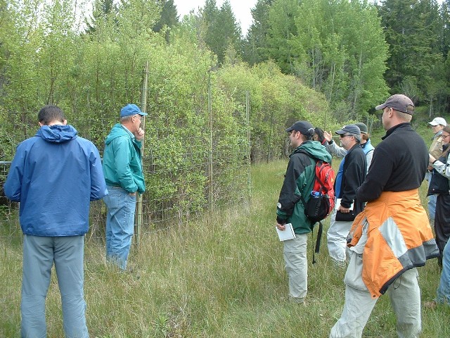 Students in the field